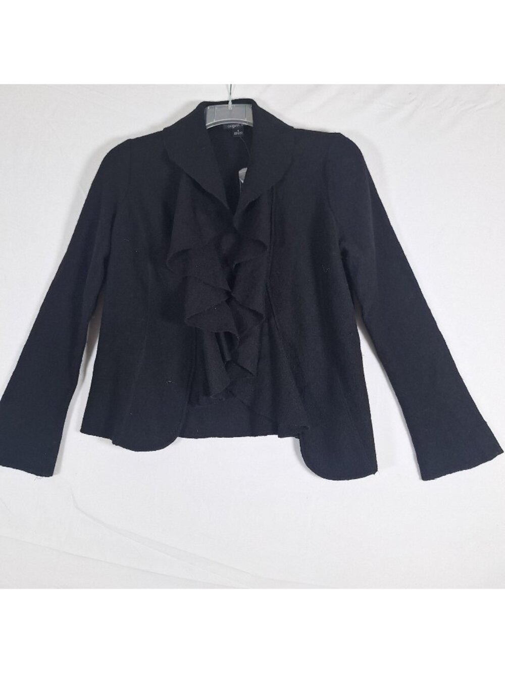 August Silk 100% Wool Black Sweater size small